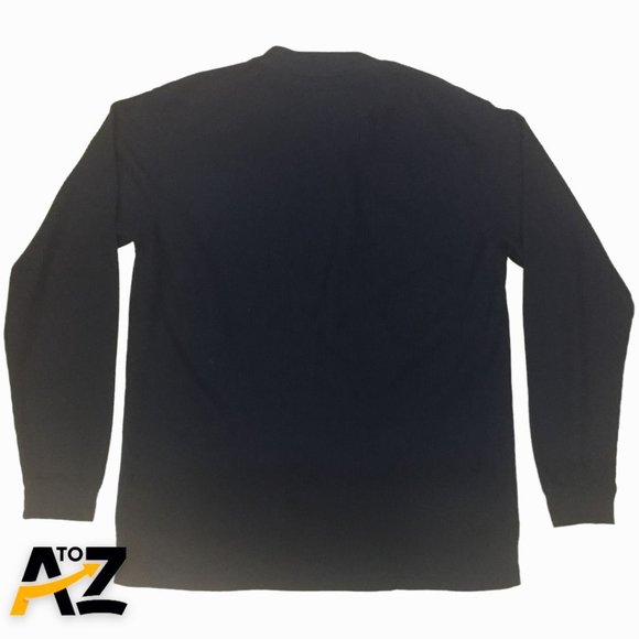 Alpine Lakes Mens Long Sleeves Shirt Size Medium Dark Blue Crewneck 3 Button - Picture 2 of 10